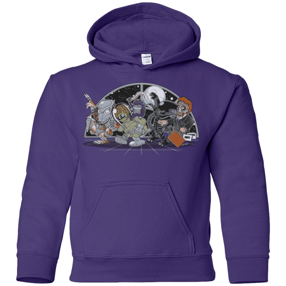Sweatshirts Purple / YS Where The Nasty Aliens are Youth Hoodie
