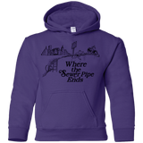 Sweatshirts Purple / YS Where the Sewer Pipe Ends Youth Hoodie