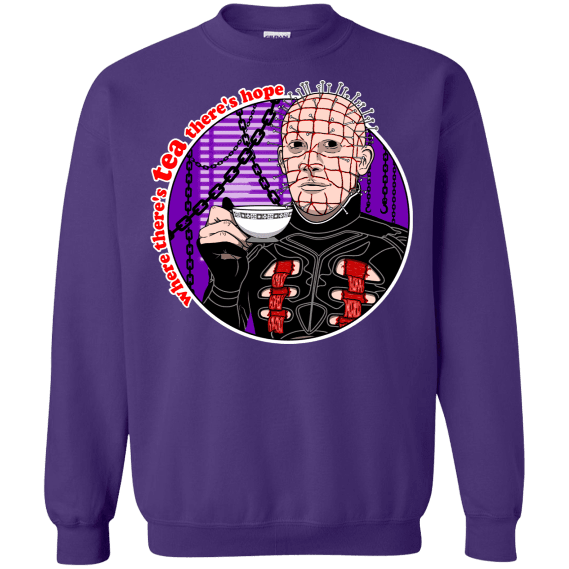 Sweatshirts Purple / S Where There's Tea Crewneck Sweatshirt