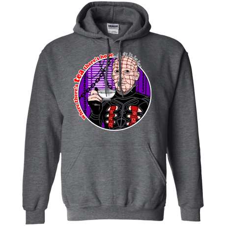 Sweatshirts Dark Heather / S Where There's Tea Pullover Hoodie