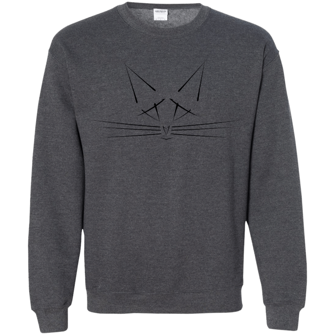 Sweatshirts Dark Heather / S Whiskers Crewneck Sweatshirt