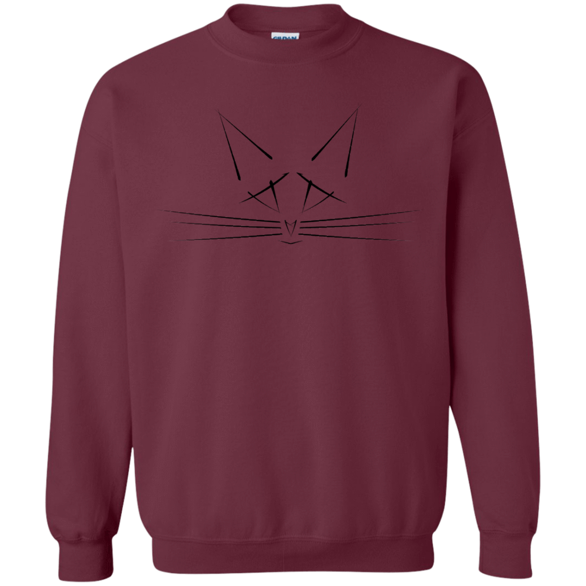 Sweatshirts Maroon / S Whiskers Crewneck Sweatshirt