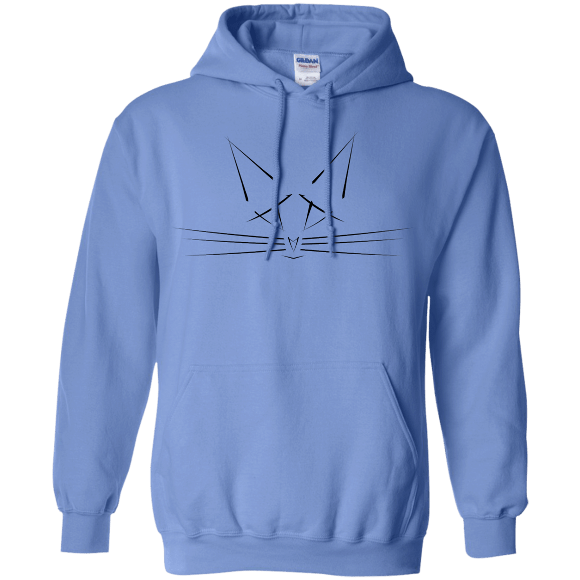 Sweatshirts Carolina Blue / S Whiskers Pullover Hoodie