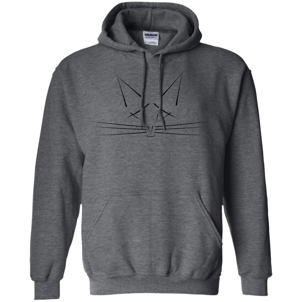 Sweatshirts Dark Heather / S Whiskers Pullover Hoodie