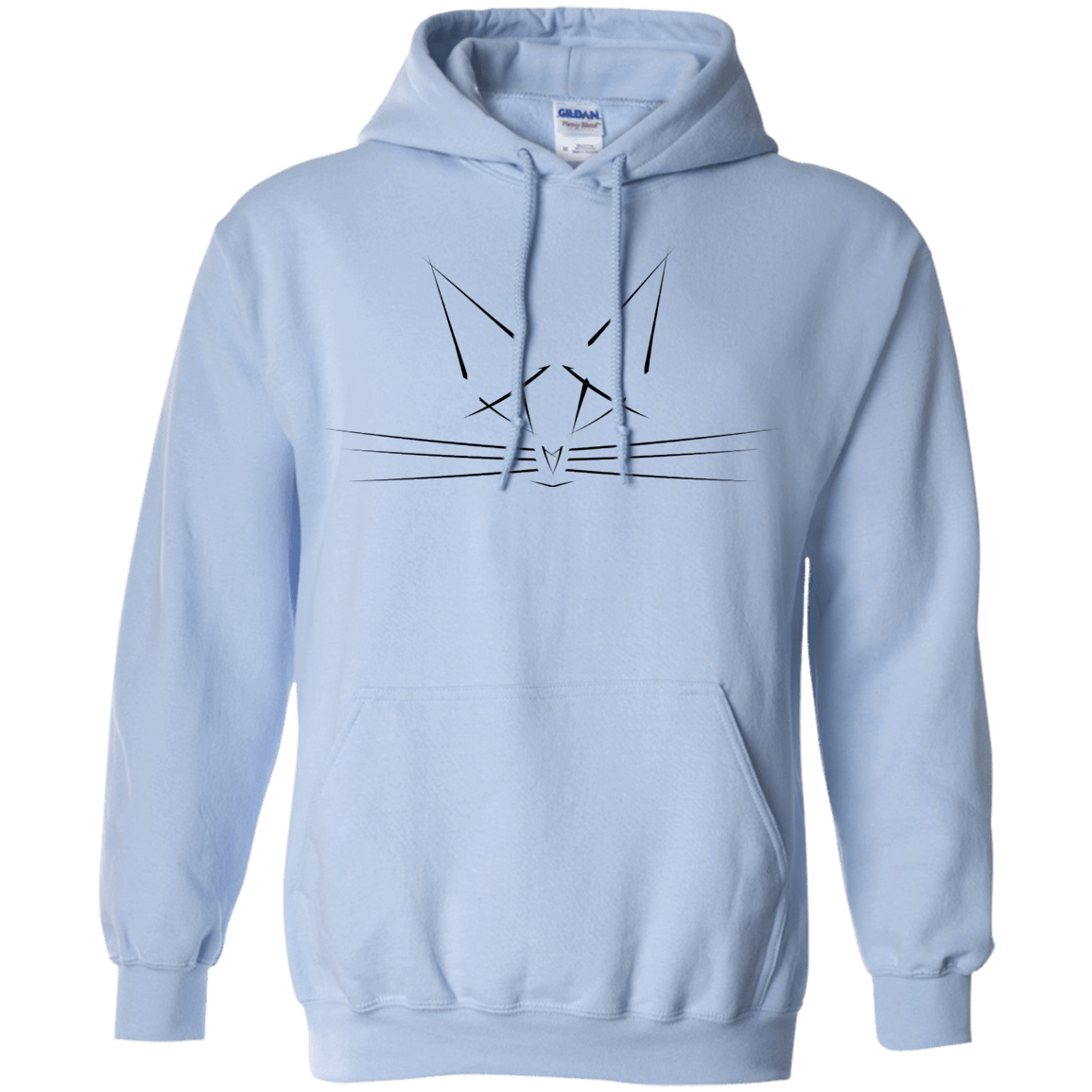 Sweatshirts Light Blue / S Whiskers Pullover Hoodie