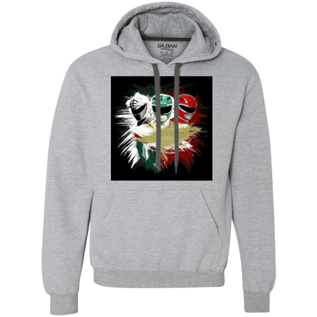 Sweatshirts Sport Grey / Small White Green Red Premium Fleece Hoodie