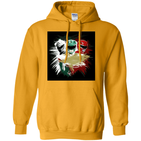 Sweatshirts Gold / Small White Green Red Pullover Hoodie