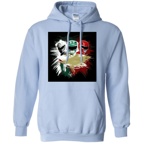Sweatshirts Light Blue / Small White Green Red Pullover Hoodie
