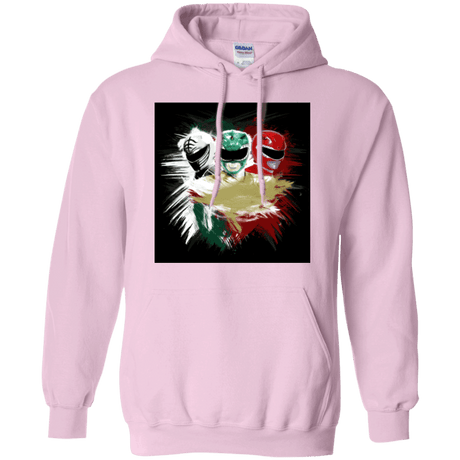 Sweatshirts Light Pink / Small White Green Red Pullover Hoodie