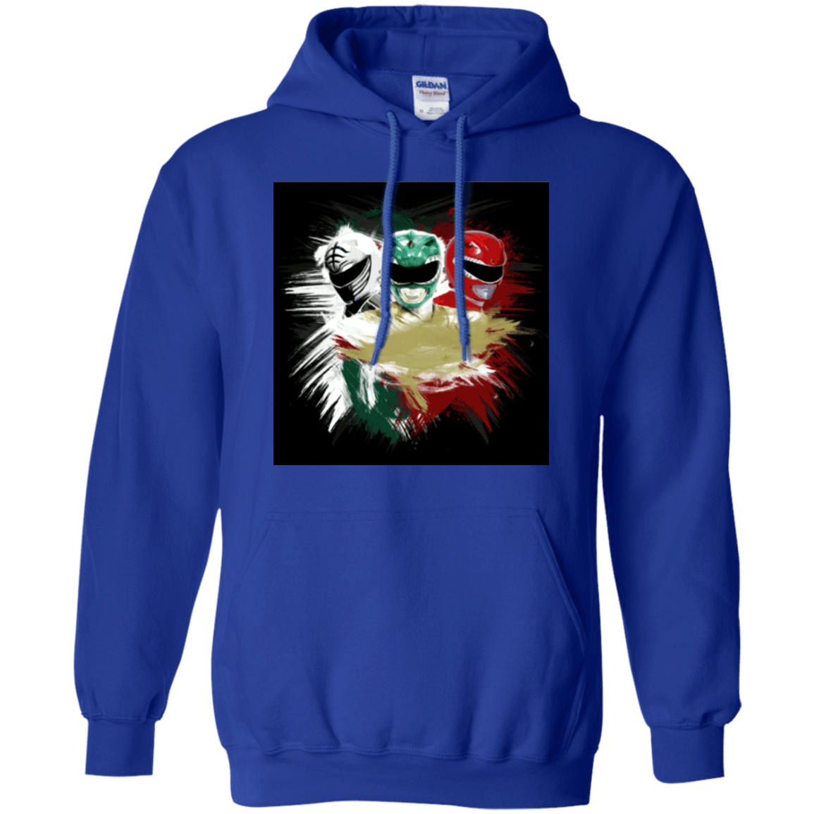 Sweatshirts Royal / Small White Green Red Pullover Hoodie