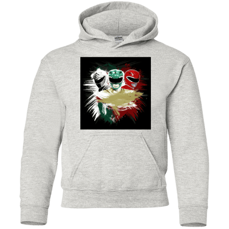 Sweatshirts Ash / YS White Green Red Youth Hoodie