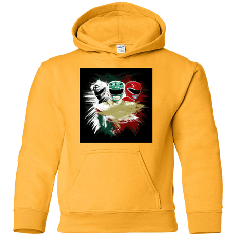 Sweatshirts Gold / YS White Green Red Youth Hoodie