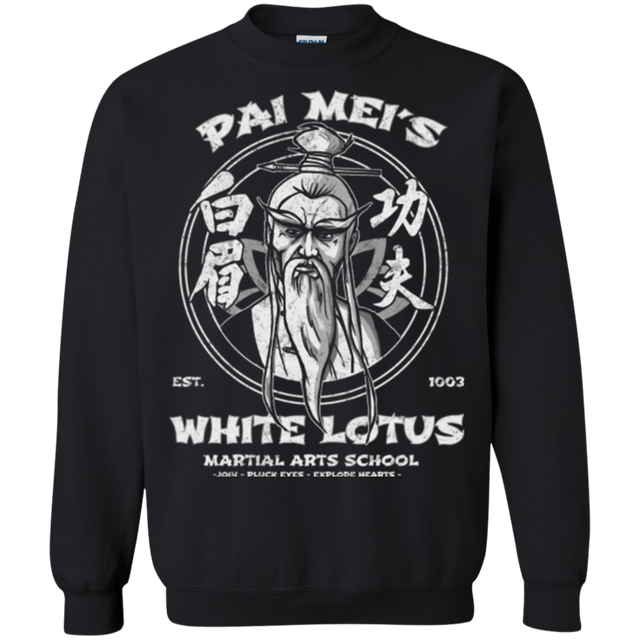 Sweatshirts Black / Small White Lotus Crewneck Sweatshirt