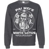 Sweatshirts Dark Heather / Small White Lotus Crewneck Sweatshirt
