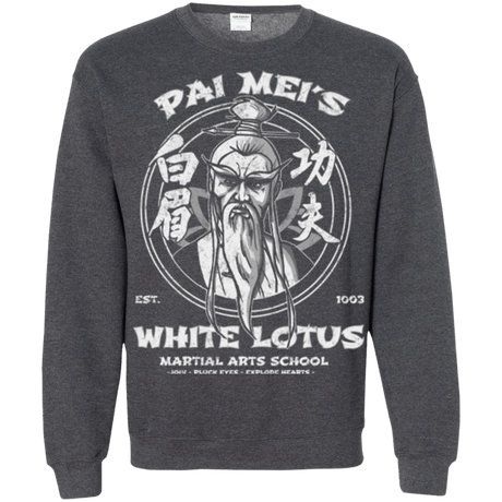 Sweatshirts Dark Heather / Small White Lotus Crewneck Sweatshirt