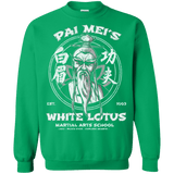 Sweatshirts Irish Green / Small White Lotus Crewneck Sweatshirt