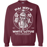 Sweatshirts Maroon / Small White Lotus Crewneck Sweatshirt