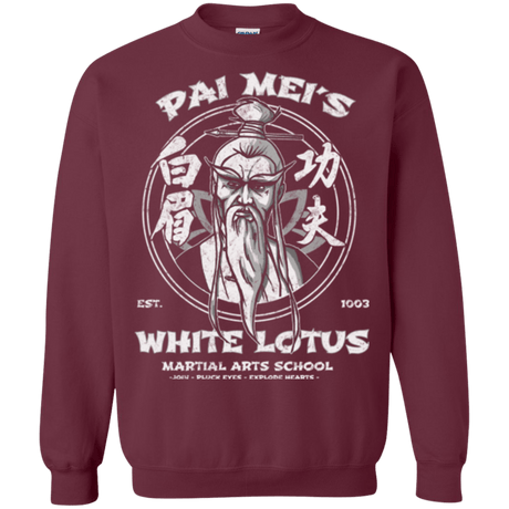 Sweatshirts Maroon / Small White Lotus Crewneck Sweatshirt
