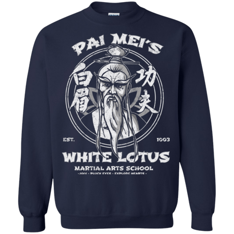 Sweatshirts Navy / Small White Lotus Crewneck Sweatshirt