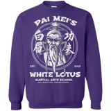 Sweatshirts Purple / Small White Lotus Crewneck Sweatshirt