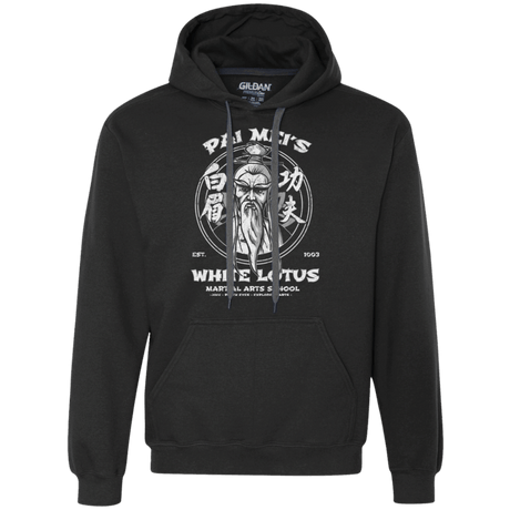 Sweatshirts Black / Small White Lotus Premium Fleece Hoodie