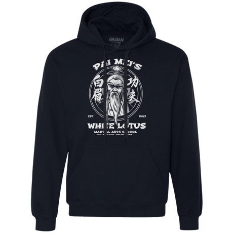 Sweatshirts Navy / Small White Lotus Premium Fleece Hoodie