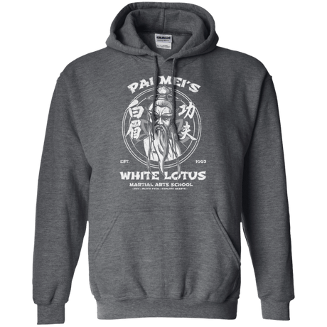Sweatshirts Dark Heather / Small White Lotus Pullover Hoodie