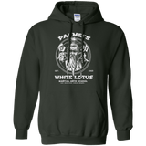 Sweatshirts Forest Green / Small White Lotus Pullover Hoodie