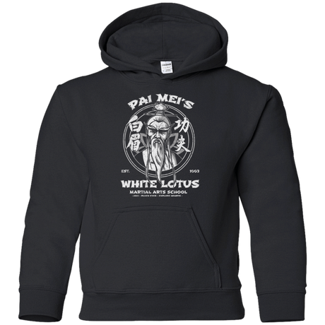 Sweatshirts Black / YS White Lotus Youth Hoodie