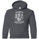 Sweatshirts Charcoal / YS White Lotus Youth Hoodie