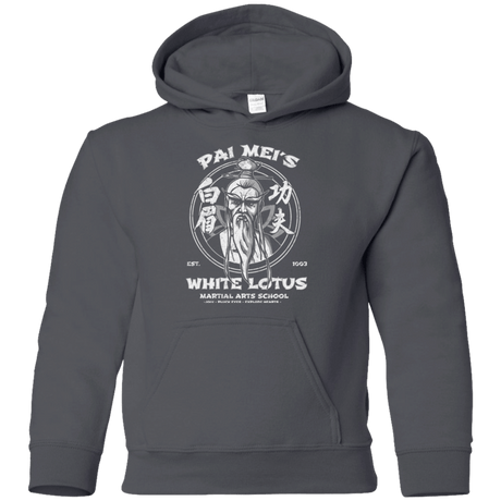 Sweatshirts Charcoal / YS White Lotus Youth Hoodie