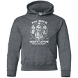 Sweatshirts Dark Heather / YS White Lotus Youth Hoodie