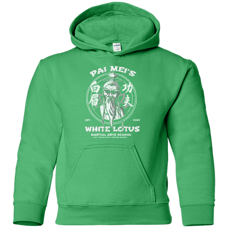 Sweatshirts Irish Green / YS White Lotus Youth Hoodie