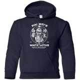 Sweatshirts Navy / YS White Lotus Youth Hoodie