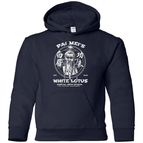 Sweatshirts Navy / YS White Lotus Youth Hoodie