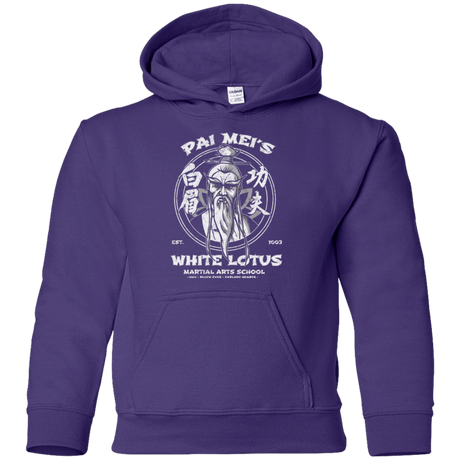 Sweatshirts Purple / YS White Lotus Youth Hoodie