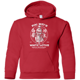 Sweatshirts Red / YS White Lotus Youth Hoodie