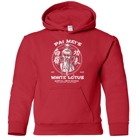 Sweatshirts Red / YS White Lotus Youth Hoodie