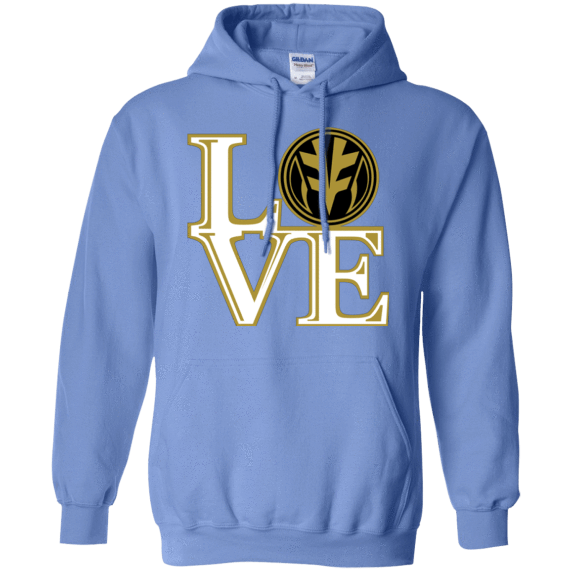 Sweatshirts Carolina Blue / Small White Ranger LOVE Pullover Hoodie