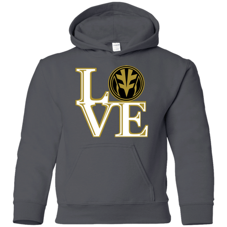 Sweatshirts Charcoal / YS White Ranger LOVE Youth Hoodie