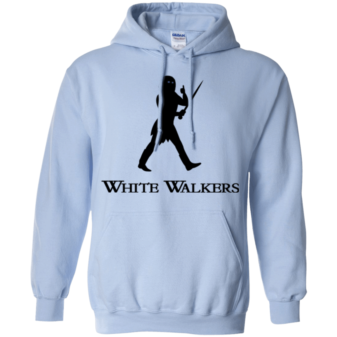 Sweatshirts Light Blue / Small White walkers Pullover Hoodie