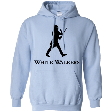 Sweatshirts Light Blue / Small White walkers Pullover Hoodie