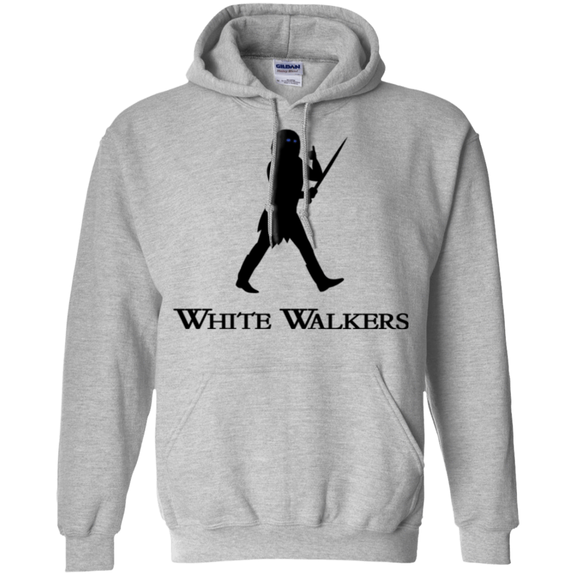 Sweatshirts Sport Grey / Small White walkers Pullover Hoodie