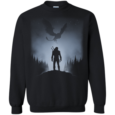 Sweatshirts Black / Small White Wolf Crewneck Sweatshirt
