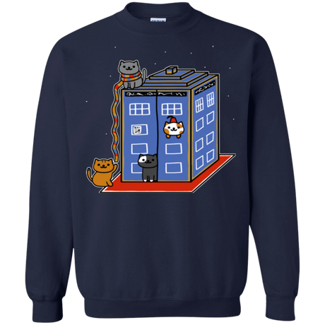 Sweatshirts Navy / Small Who Atsume Crewneck Sweatshirt