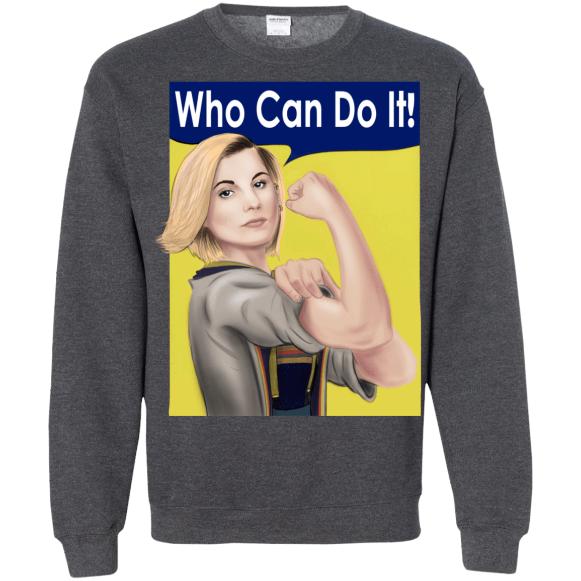 Sweatshirts Dark Heather / S Who Can Do It Crewneck Sweatshirt