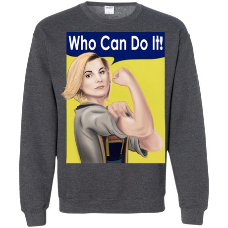 Sweatshirts Dark Heather / S Who Can Do It Crewneck Sweatshirt