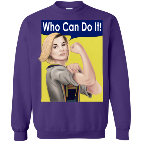 Sweatshirts Purple / S Who Can Do It Crewneck Sweatshirt