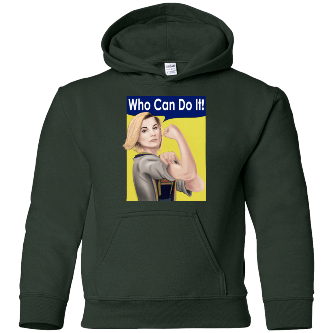 Sweatshirts Forest Green / YS Who Can Do It Youth Hoodie