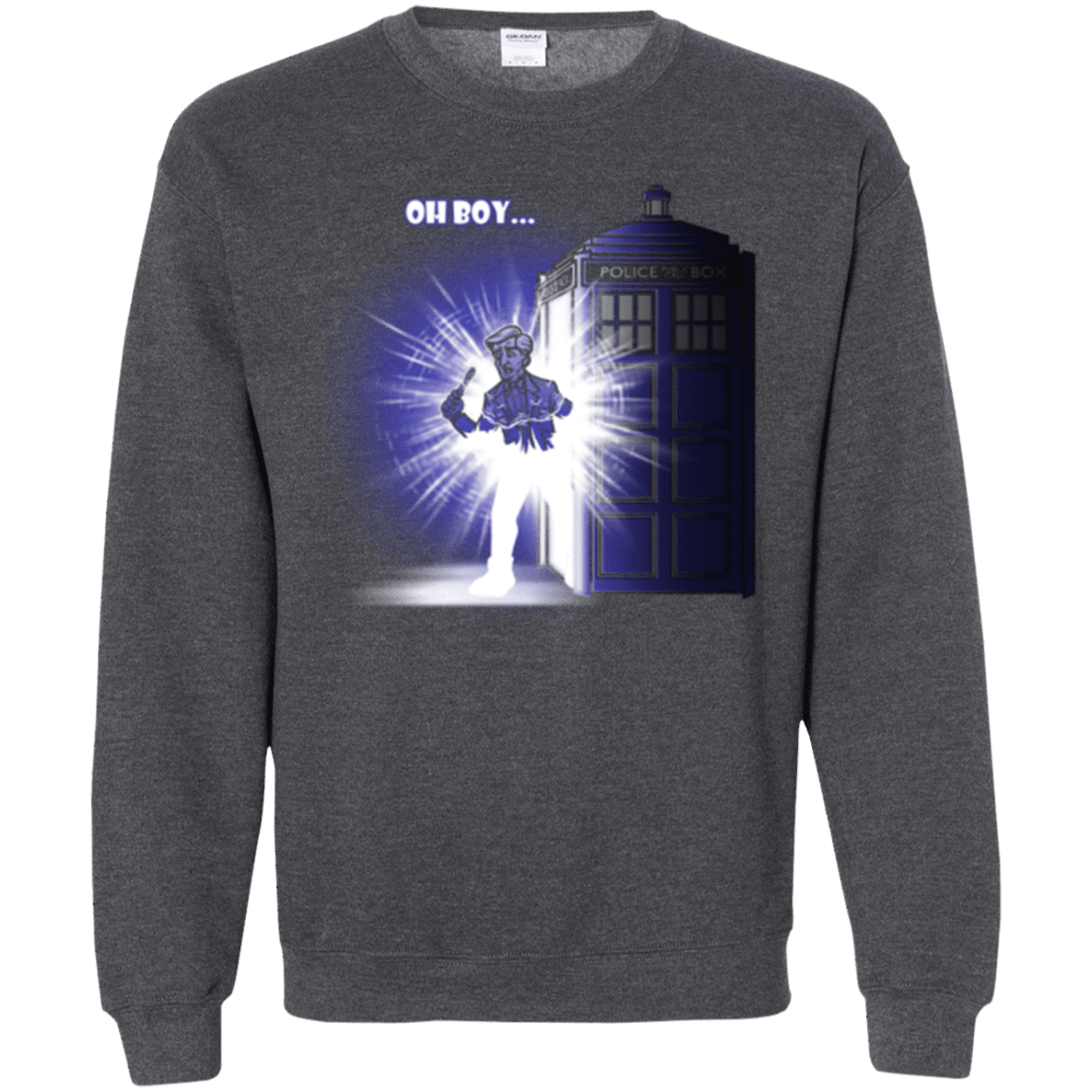 Sweatshirts Dark Heather / Small Who is Doctor Beckett Crewneck Sweatshirt